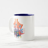 ジャスティスリーグ「すべてのオッズに対して」 ツートーンマグカップ (正面左)