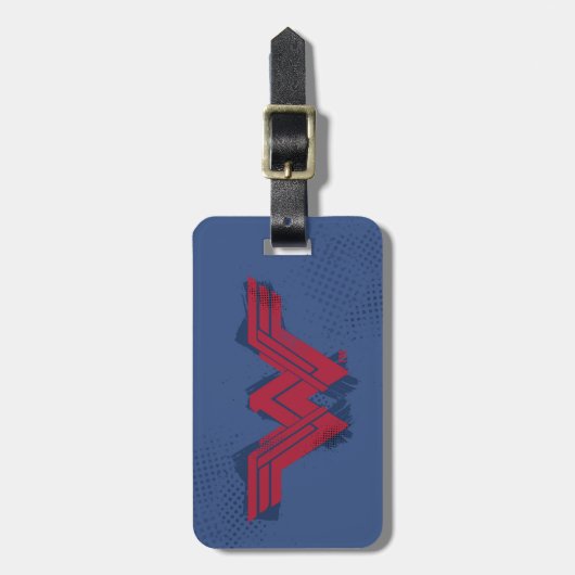 ジャスティスリーグ |つや消し疑問に思の女の記号 ラゲッジタグ (正面縦)