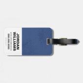 ジャスティスリーグ |つや消し疑問に思の女の記号 ラゲッジタグ (裏面横)