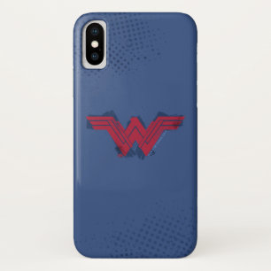 ジャスティスリーグ つや消し疑問に思の女の記号 iPhone X ケース