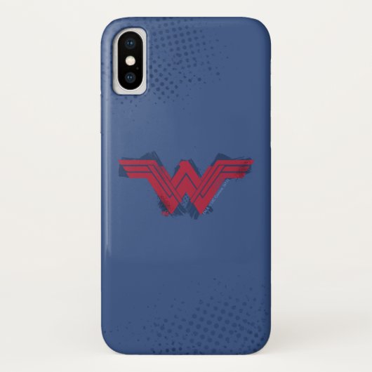 ジャスティスリーグ |つや消し疑問に思の女の記号 Case-Mate iPhoneケース (裏面)