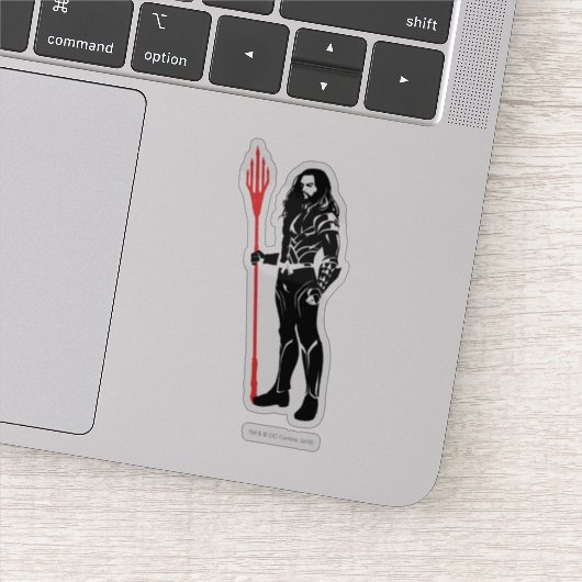 ジャスティスリーグ |アクアマンポーズノワールポップ・アートのアート シール (詳細)