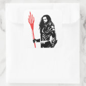 ジャスティスリーグ |アクアマンポーズノワールポップ・アートのアート スクエアシール (バッグ)