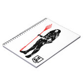 ジャスティスリーグ |アクアマンポーズノワールポップ・アートのアート ノートブック (左側)