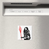 ジャスティスリーグ |アクアマンポーズノワールポップ・アートのアート マグネット (インサイチュ (食洗機))