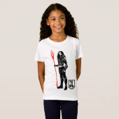 ジャスティスリーグ |アクアマンポーズノワールポップ・アートのアート Tシャツ (正面フル)