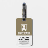 ジャスティスリーグ |アクアマンレトロトライデントエンブレム ラゲッジタグ (裏面縦)