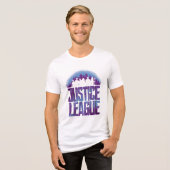 ジャスティスリーグ ジャスティスリーグシティシルエット|ジャスティスリーグシティシルエット トライブレンドＴシャツ (正面全面)