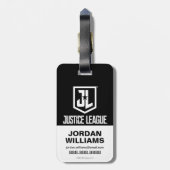 ジャスティスリーグ ジャスティスリーグシティシルエット|ジャスティスリーグシティシルエット ラゲッジタグ (裏面縦)