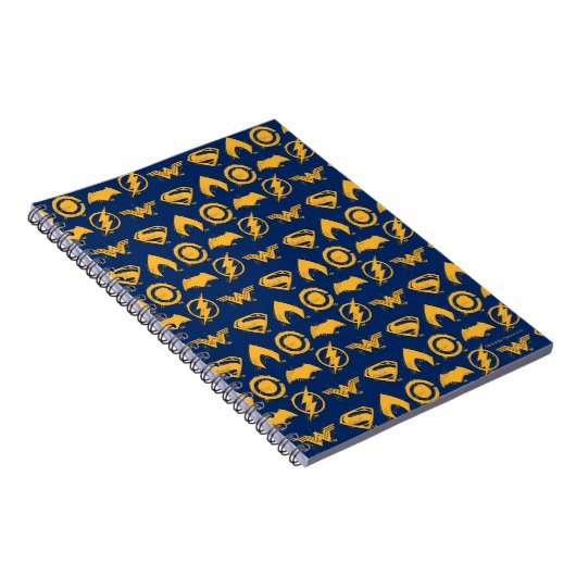 ジャスティスリーグ |スタイル化されたチームシンボルのラインナップ ノートブック (右側)