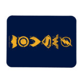 ジャスティスリーグ |スタイル化されたチームシンボルのラインナップ マグネット (横)