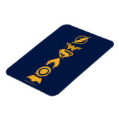 ジャスティスリーグ |スタイル化されたチームシンボルのラインナップ マグネット (左側)