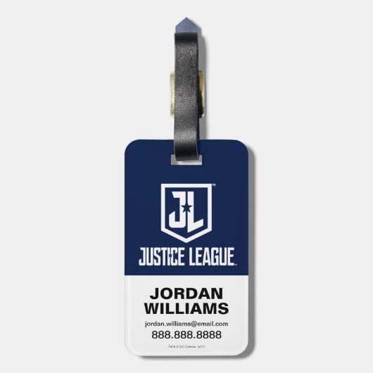 ジャスティスリーグ |スタイル化されたチームシンボルのラインナップ ラゲッジタグ (裏面縦)