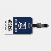 ジャスティスリーグ |スタイル化されたチームシンボルのラインナップ ラゲッジタグ (裏面横)