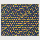 ジャスティスリーグ |スタイル化されたチームシンボルのラインナップ ラッピングペーパー (フラット)