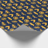 ジャスティスリーグ |スタイル化されたチームシンボルのラインナップ ラッピングペーパー (角)