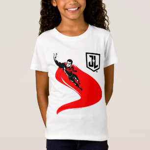 ジャスティスリーグ スーパーマン フライング ノワール ポップアート Tシャツ