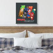 ジャスティスリーグ「ヒロイックホリデー！」 キャンバスプリント (インサイチュ (寝室))