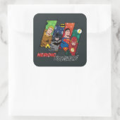 ジャスティスリーグ「ヒロイックホリデー！」 スクエアシール (バッグ)