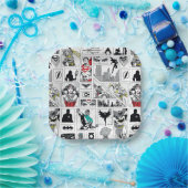 ジャスティスリーグ ヒーローパネルパターン ペーパープレート (パーティー)