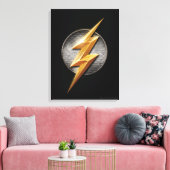 ジャスティスリーグ |フラッシュメタルボルトシンボル キャンバスプリント (インサイチュ (リビング))
