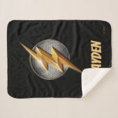 ジャスティスリーグ |フラッシュメタルボルトシンボル シェルパブランケット (正面(横))