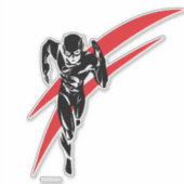 ジャスティスリーグ |フラッシュランニングのノワールポップ・アートのト シール (正面)