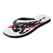 ジャスティスリーグ |フラッシュランニングのノワールポップ・アートのト ビーチサンダル (アングル)