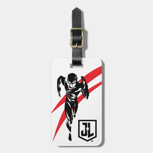 ジャスティスリーグ |フラッシュランニングのノワールポップ・アートのト ラゲッジタグ (正面縦)