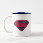 ジャスティスリーグ |ブラシとハーフトーすごいンシンボル ツートーンマグカップ (左)