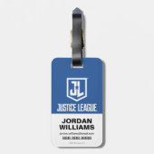 ジャスティスリーグ |ブラシとハーフトーすごいンシンボル ラゲッジタグ (裏面縦)