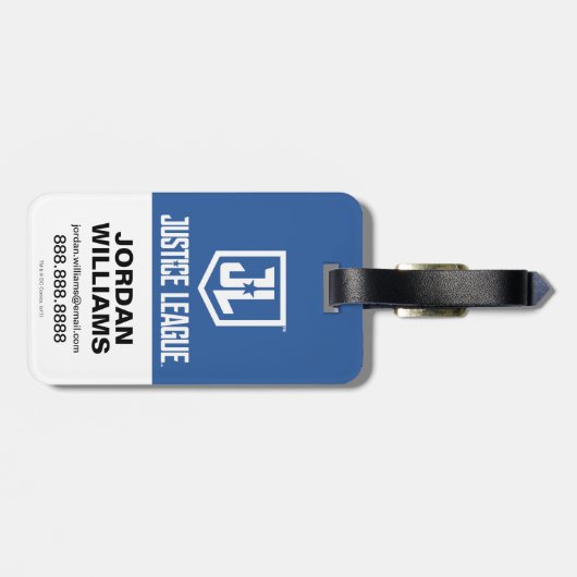 ジャスティスリーグ |ブラシとハーフトーすごいンシンボル ラゲッジタグ (裏面横)