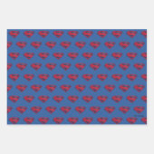 ジャスティスリーグ |ブラシとハーフトーすごいンシンボル ラッピングペーパーシート (正面3)