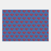 ジャスティスリーグ |ブラシとハーフトーすごいンシンボル ラッピングペーパーシート (正面)