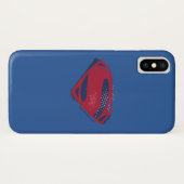 ジャスティスリーグ |ブラシとハーフトーすごいンシンボル Case-Mate iPhoneケース (裏面(横))