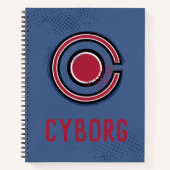 ジャスティスリーグ |ブラシとハーフトーンのシンボル ノートブック (正面)