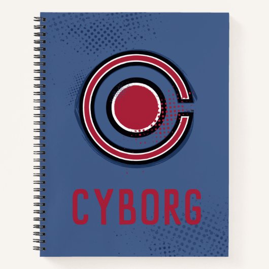 ジャスティスリーグ |ブラシとハーフトーンのシンボル ノートブック (正面)