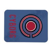 ジャスティスリーグ |ブラシとハーフトーンのシンボル マグネット (横)