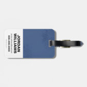 ジャスティスリーグ |ブラシとハーフトーンのシンボル ラゲッジタグ (裏面横)