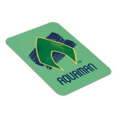 ジャスティスリーグ |ブラシとハーフトーンアクアマンシンボル マグネット (右側)