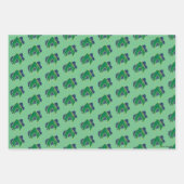 ジャスティスリーグ |ブラシとハーフトーンアクアマンシンボル ラッピングペーパーシート (正面3)