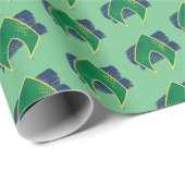 ジャスティスリーグ |ブラシとハーフトーンアクアマンシンボル ラッピングペーパー (ロールコーナー)