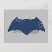 ジャスティスリーグ |ブラシとハーフトーンバットマンシンボル ポストカード (正面)
