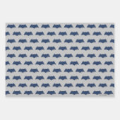 ジャスティスリーグ |ブラシとハーフトーンバットマンシンボル ラッピングペーパーシート (正面3)