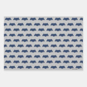 ジャスティスリーグ |ブラシとハーフトーンバットマンシンボル ラッピングペーパーシート (正面2)