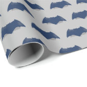 ジャスティスリーグ |ブラシとハーフトーンバットマンシンボル ラッピングペーパー (ロールコーナー)