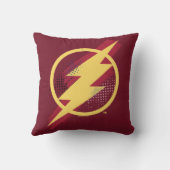 ジャスティスリーグ |ブラシとハーフトーンフラッシュシンボル クッション (裏面)