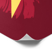 ジャスティスリーグ |ブラシとハーフトーンフラッシュシンボル ポスター (角)