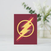 ジャスティスリーグ |ブラシとハーフトーンフラッシュシンボル ポストカード (スタンド正面)