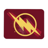 ジャスティスリーグ |ブラシとハーフトーンフラッシュシンボル マグネット (横)